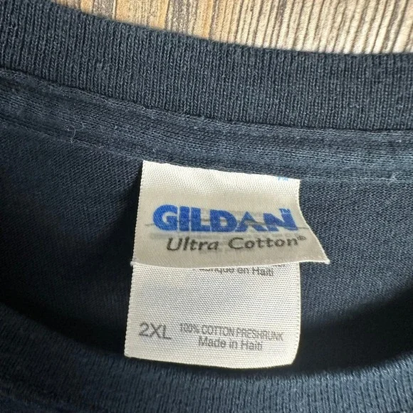 Vintage Biker AARP Aged Adults Riding Proud Graphic Print T-Shirt Adult 2XL - Picture 5 of 6